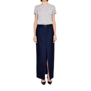 NEW ARCH4 CASHMERE shia short sleeve top in icy grey melange